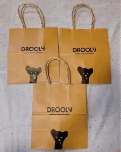 ★未使用★ DROOLY ドローリー 紙袋3枚　ショッパー　阪神梅田店