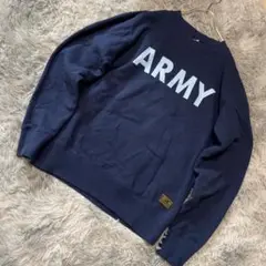 【アルファインダストリーズ】トレーナー クルーネックスウェット★M★ARMY