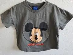 Disney☆ミッキーマウス Tシャツ 100cm グレー　チャコール
