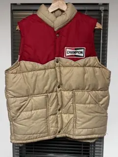 SNAP’N’WEAR チャンピオン スパークプラグ レーシングベスト CHAMPION SPARK PLUG チャンピオン スパークプラグ 中綿ベスト