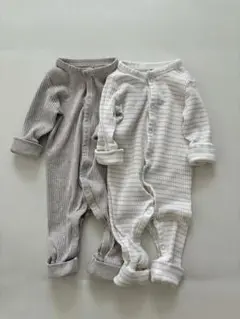 H&M リブロンパース 2点セット【60サイズ】