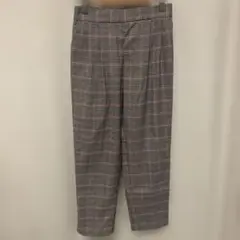 Vis チェック柄パンツ ブラウン S