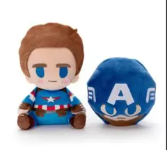 MARVEL　マーベル　マスク付ぬいぐるみ　キャプテン・アメリカ　新品