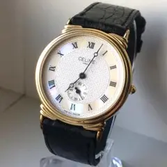 【美品】セリーヌ　CELINE シェル文字盤　ローマン　スモセコ
