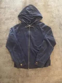 A.P.C . アーペーセー　フルジップパーカー　短丈　 ブルー