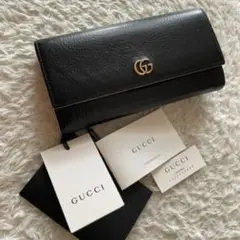 【美品】74 GUCCI グッチ 2つ折り 長財布 マーモント