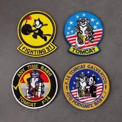 VF-31米海軍 F14パッチ 刺繍ワッペン　４点セット