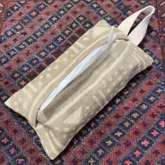 ソフトパック ティッシュカバー 泥染 アフリカ ビンテージ ハンドメイド ②