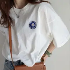 フラワーワッペン無地 Tシャツ COURO