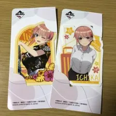 【一花柄2枚】トラベルステッカー 五等分の花嫁∽ ～五つ子ハネムーン!!～