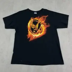 anvil　ハンガーゲーム　トップス　半袖　Tシャツ　古着　ブラック　黒　L