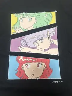 島田つか沙　キャラクター プリント Tシャツ ブラック　mサイズ　OneDrop