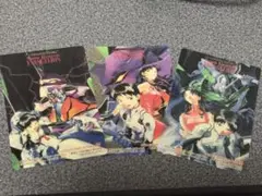 エヴァンゲリオン　透明カード　碇シンジ&葛城ミサト　3枚セット
