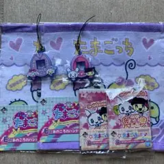 たまごっち 一番くじ セブンイレブン ハンドタオル メモ シール キーホルダー
