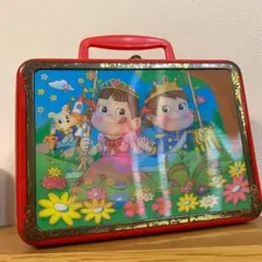 ◎ペコちゃん　チェンジングBOX 　缶ケース　レトロ　レンチキュラー