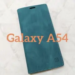 最終値下げ☆Galaxy A54 5G ケース 手帳型 レトログリーン