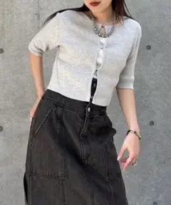 pageboy フロントホックトップス　ライトグレー