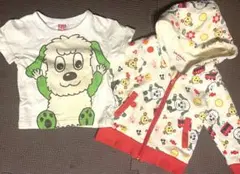 ワンワンTシャツ、ワンワン&うーたんパーカー80cm