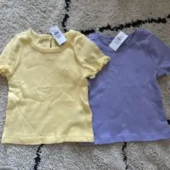 【新品未使用】Baby Gap フリル袖　半袖　Tシャツ 2枚セット