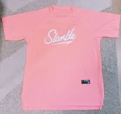 新品SLAMBLE 蛍光ピンクTシャツ L