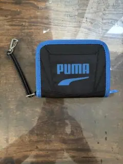 PUMA コンパクト財布 ブラック/ブルー