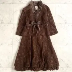 シビラ Sybilla フリルカラー ジャケット バルーンスカート セットアップ