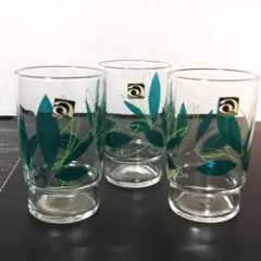 昭和 レトロ 珍品 アデリア グラス タンブラー 葉っぱ