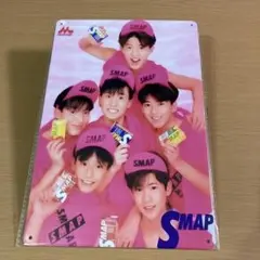 【新品】 SMAP 6人　ブリキ看板　ピンク　初期メンバー　希少　伝説