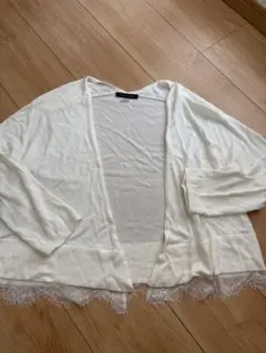 TOMMY HILFIGER ホワイト カーディガン M