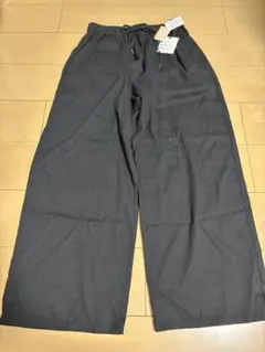 新品タグ付きスタジオクリップ　キノウツキイージーカラーパンツ　ブラック　L