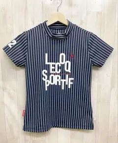 le coq sportif ルコック ストライプ 半袖 ゴルフウェア レディス