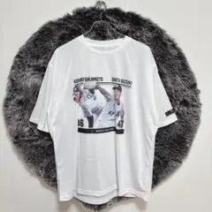 千葉ロッテマリーンズ　Tシャツ（F）坂本光士郎× 鈴木翔大　野球　応援