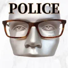 【☆新品！未使用☆】POLICE ポリス メガネ イタリア製 フレーム ブラウン