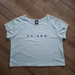 ENiGM ロゴ入り ホワイト Tシャツ　エニグマ