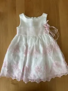 【MOTHER WAYS】ホワイト ピンク レースドレス 104cm 衣装
