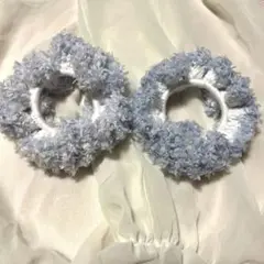 フリフリシュシュ　華やかなシュシュ　ハンドメイド　新品　2個セット