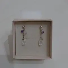 10Kホワイトゴールドツツミピアス