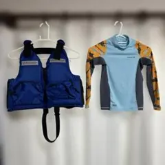 GRAVIS KIDS PROX ライフジャケット140、ラッシュガード付き2