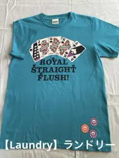【Laundry】ランドリー　半袖プリントTシャツ コバルトブルー　[S]