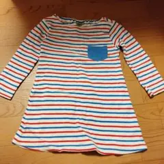 OP1ST ストライプ 長袖ワンピース 100cm