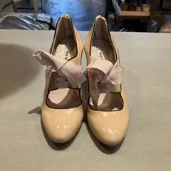 miu miuエナメルパンプス黒エナメル★37★ミュウミュウ miu miu 黒 エナメル バレエシューズ新品未使用