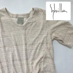 Shilla casaワンピース LLベージュ シビラ　レオノール　花　コットン