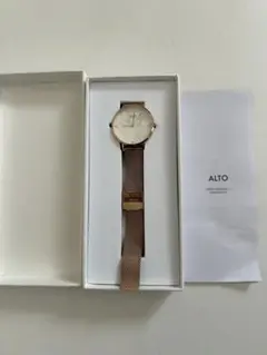 ALTO 腕時計 ゴールド メッシュバンド