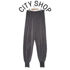 CITY SHOP シティショップ レディース ジョガーパンツ ラメ 38