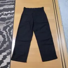 【UNIQLO U】ワイドフィットワークパンツ ブラック 321-443644