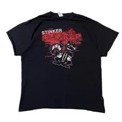 アメリカ古着　STINKER　リス　アニマル　プリント　Tシャツ　I2098
