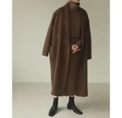 【年末年始セール!】todayful オーバーチェックロングコート