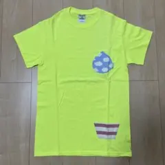 NIRAME.CO 蛍光イエロー Tシャツ 雲模様ポケット