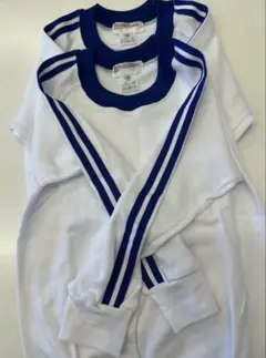 MINACOMBI 体操服 2着セット ホワイト/ネイビー130cm