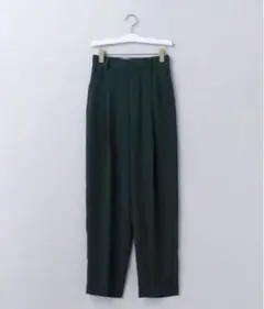 お値下げ不可。6｜ジョーゼットタックパンツ2 グリーン 32